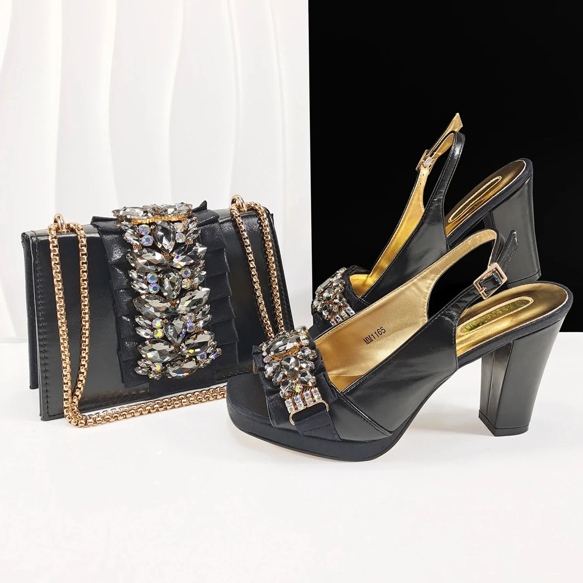 Lastest Italian Shoes with Matching Bag Set HFG1-2