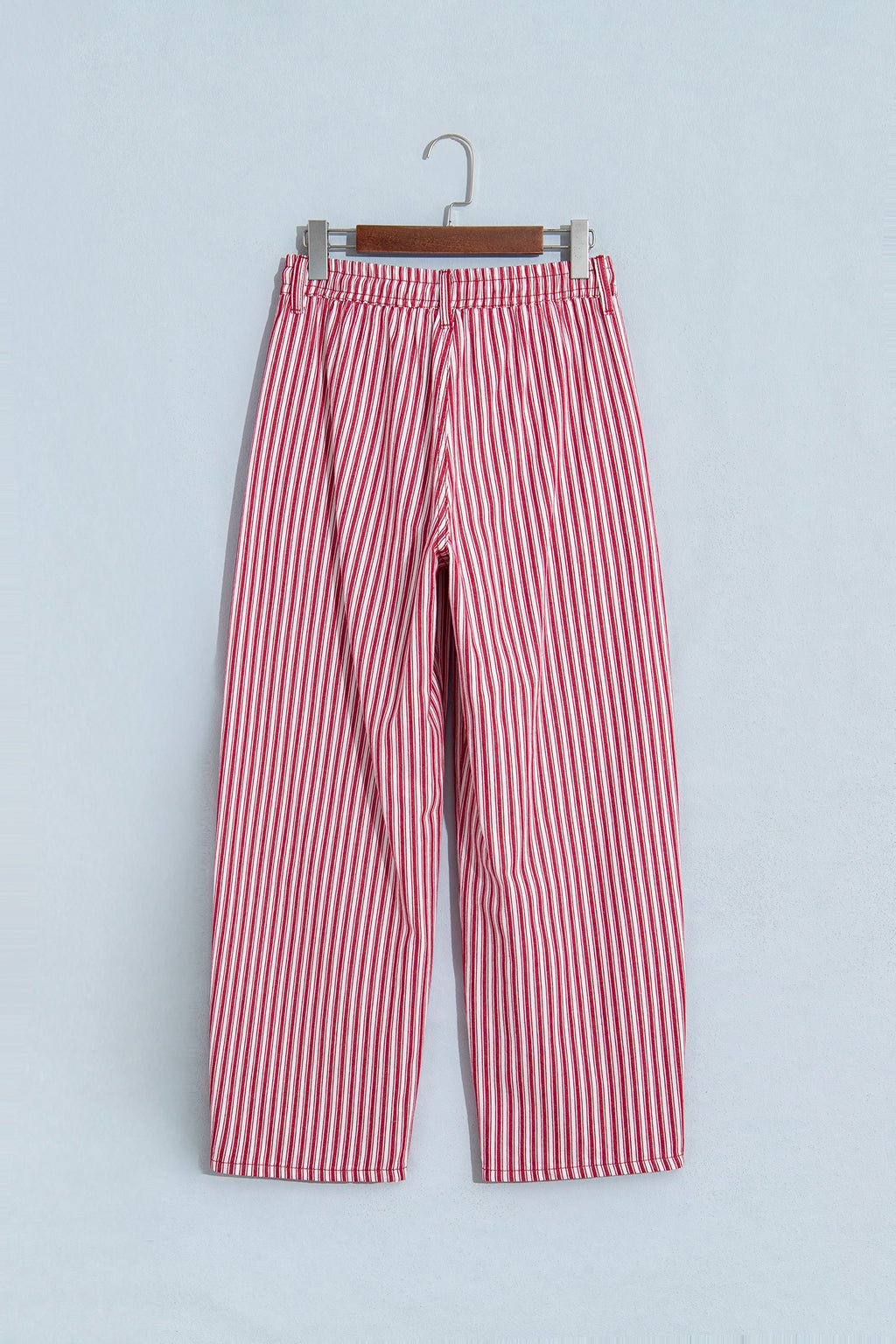 Blue Stripe Drawstring Casual Loose Pants
