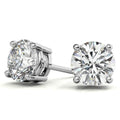 400 Ctw Agi Certified Lab Grown Diamond Stud Earrings